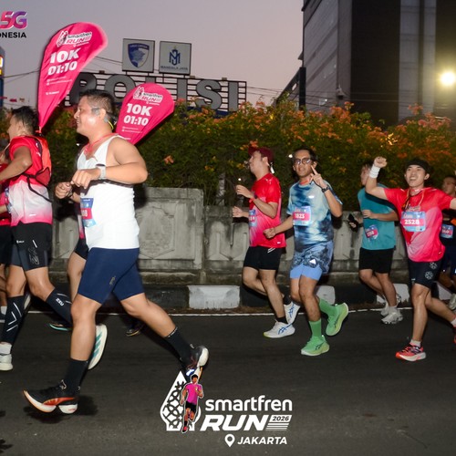 Race photo from SMARTFREN RUN 2026