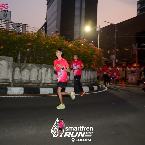 Race photo from SMARTFREN RUN 2026