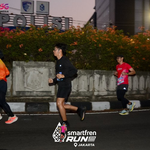 Race photo from SMARTFREN RUN 2026