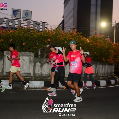 Race photo from SMARTFREN RUN 2026