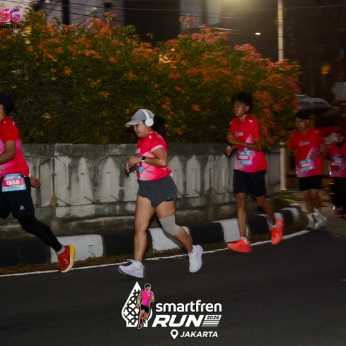 Race photo from SMARTFREN RUN 2026