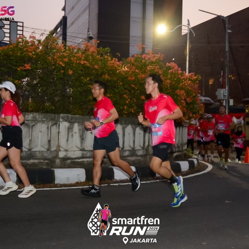 Race photo from SMARTFREN RUN 2026