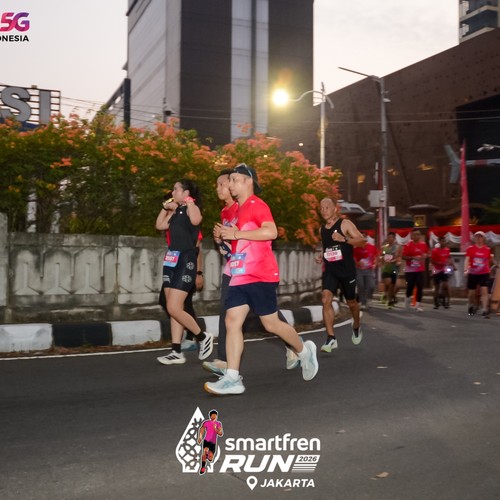 Race photo from SMARTFREN RUN 2026
