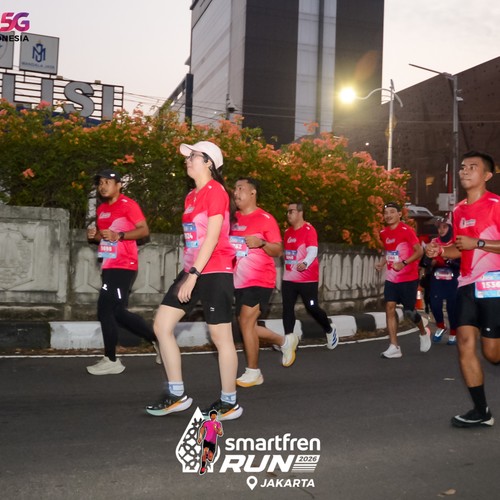 Race photo from SMARTFREN RUN 2026