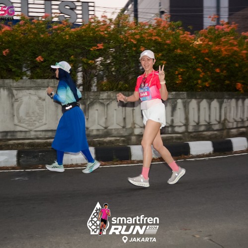 Race photo from SMARTFREN RUN 2026