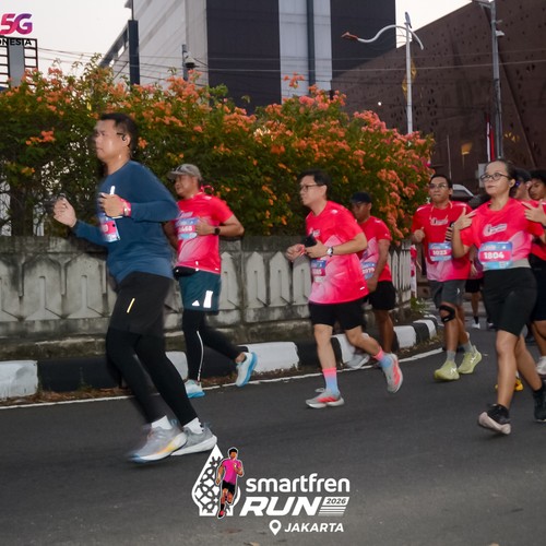 Race photo from SMARTFREN RUN 2026