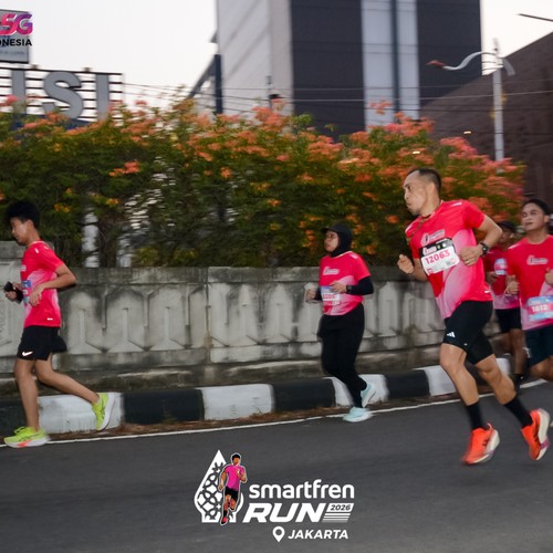Race photo from SMARTFREN RUN 2026