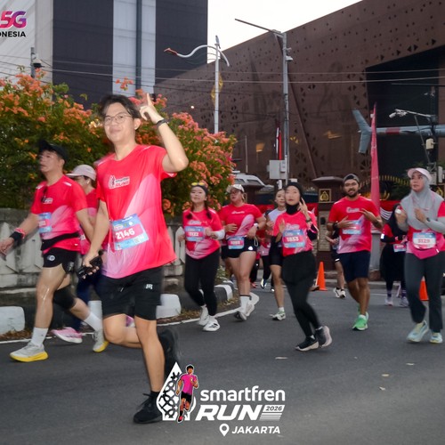Race photo from SMARTFREN RUN 2026