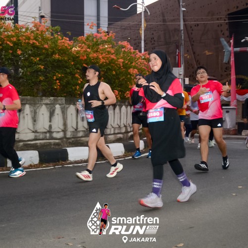 Race photo from SMARTFREN RUN 2026