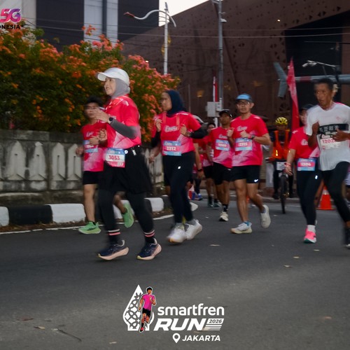 Race photo from SMARTFREN RUN 2026