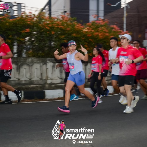 Race photo from SMARTFREN RUN 2026
