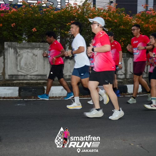 Race photo from SMARTFREN RUN 2026