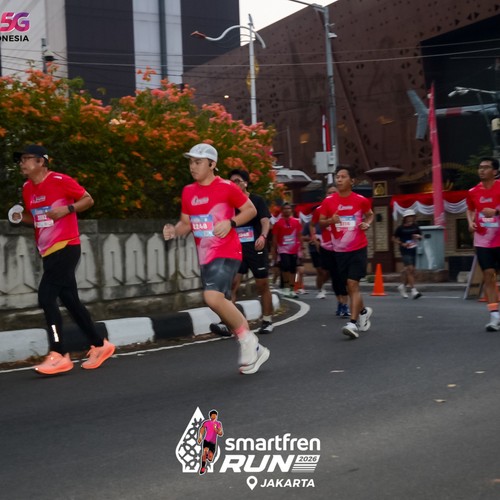 Race photo from SMARTFREN RUN 2026