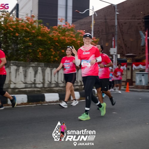 Race photo from SMARTFREN RUN 2026