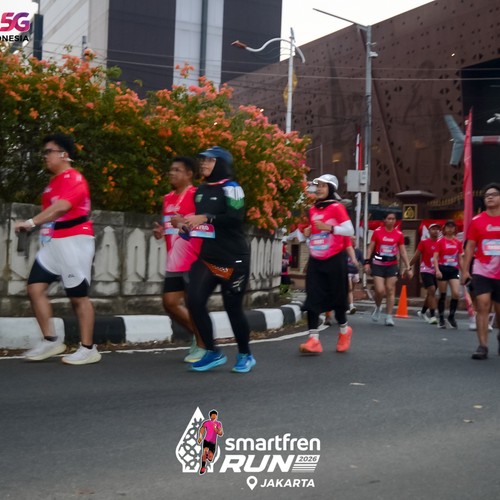 Race photo from SMARTFREN RUN 2026