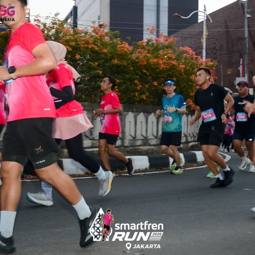 Race photo from SMARTFREN RUN 2026