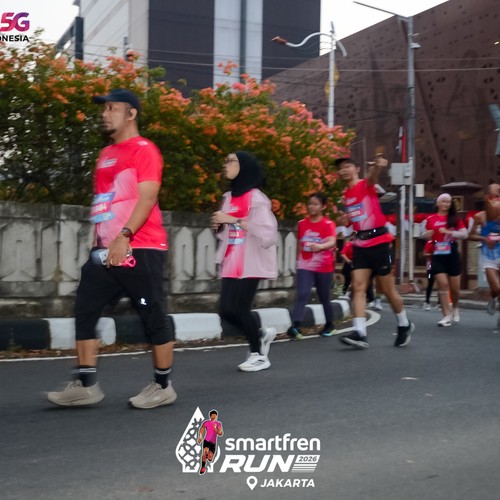 Race photo from SMARTFREN RUN 2026