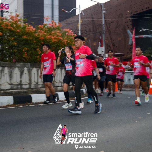 Race photo from SMARTFREN RUN 2026