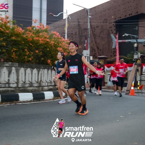 Race photo from SMARTFREN RUN 2026
