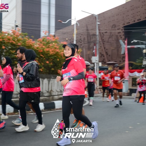 Race photo from SMARTFREN RUN 2026