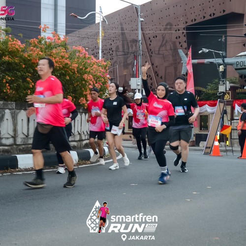 Race photo from SMARTFREN RUN 2026