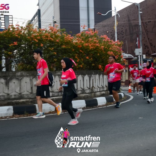 Race photo from SMARTFREN RUN 2026