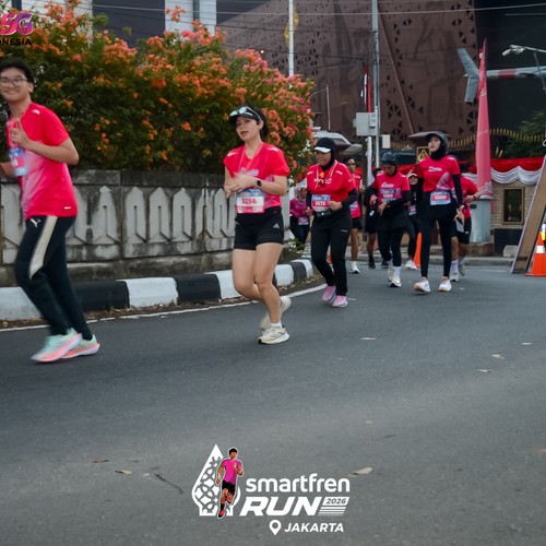 Race photo from SMARTFREN RUN 2026