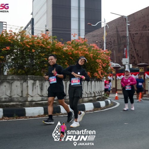 Race photo from SMARTFREN RUN 2026