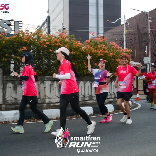 Race photo from SMARTFREN RUN 2026