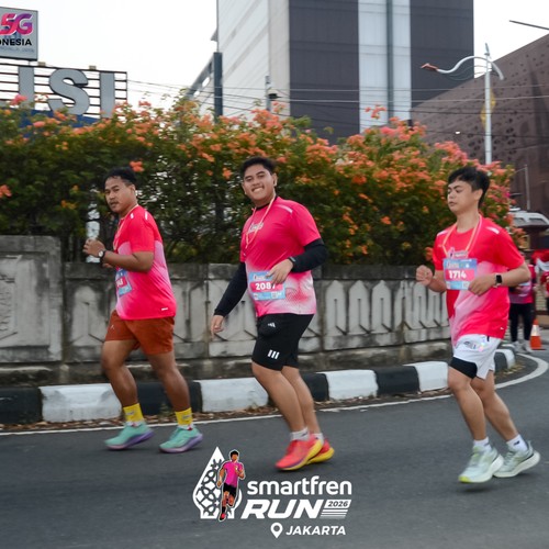 Race photo from SMARTFREN RUN 2026