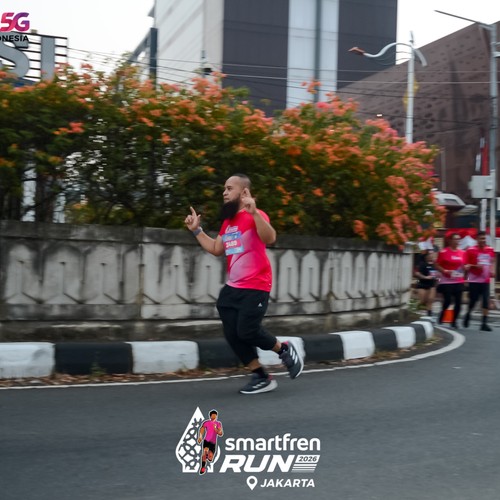 Race photo from SMARTFREN RUN 2026