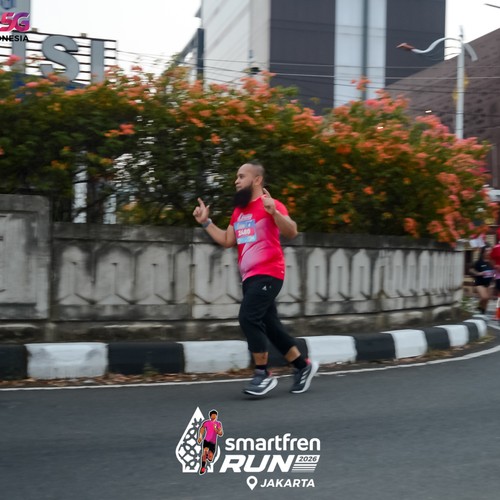 Race photo from SMARTFREN RUN 2026