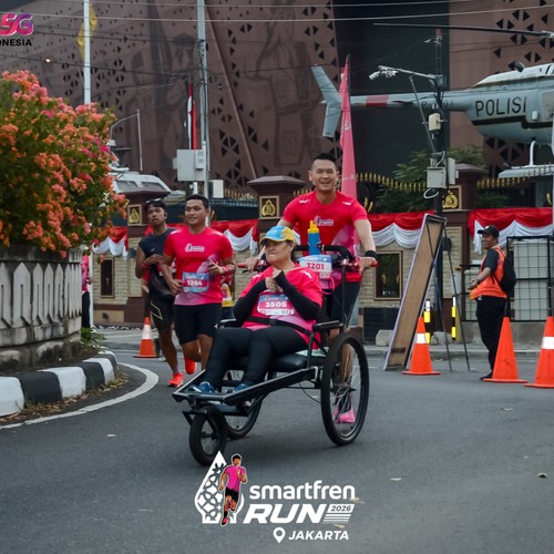 Race photo from SMARTFREN RUN 2026