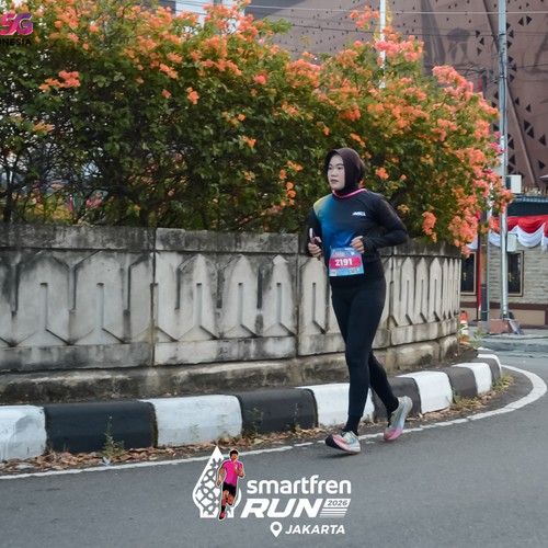 Race photo from SMARTFREN RUN 2026