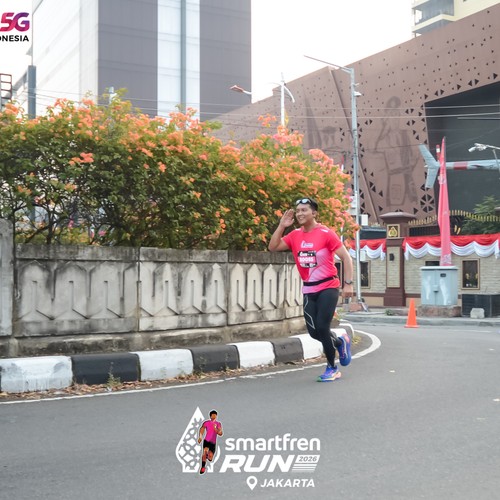 Race photo from SMARTFREN RUN 2026