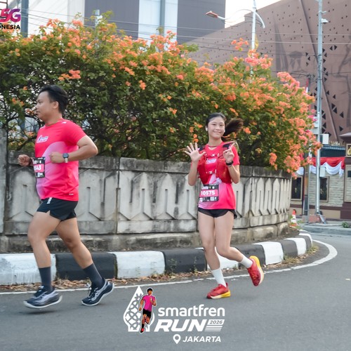 Race photo from SMARTFREN RUN 2026