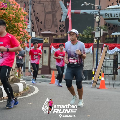Race photo from SMARTFREN RUN 2026