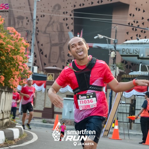 Race photo from SMARTFREN RUN 2026