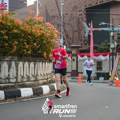 Race photo from SMARTFREN RUN 2026