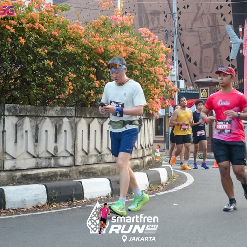 Race photo from SMARTFREN RUN 2026