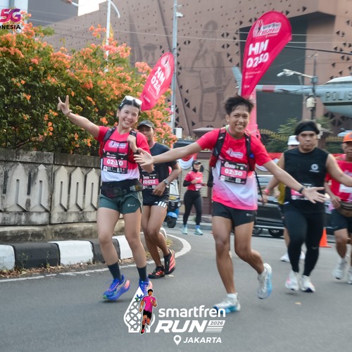 Race photo from SMARTFREN RUN 2026