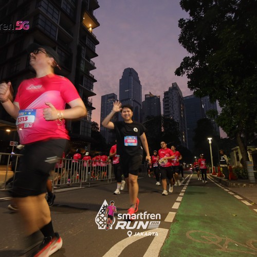 Race photo from SMARTFREN RUN 2026
