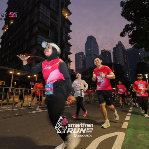 Race photo from SMARTFREN RUN 2026