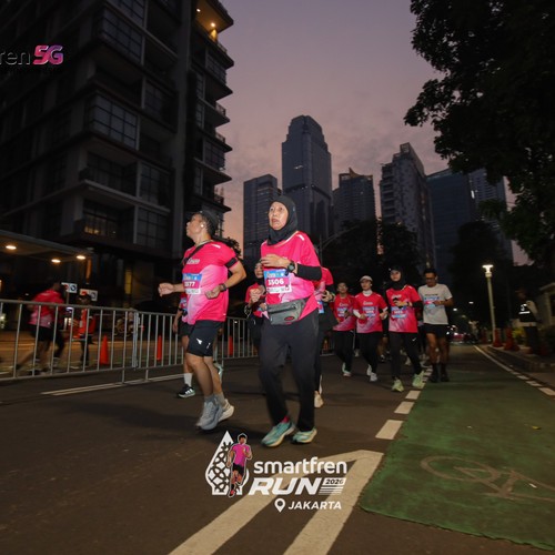 Race photo from SMARTFREN RUN 2026