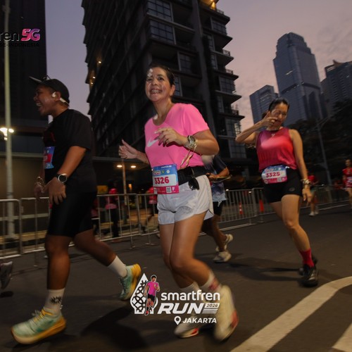 Race photo from SMARTFREN RUN 2026