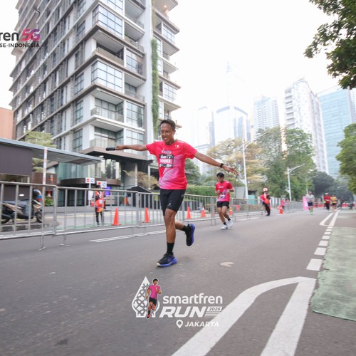 Race photo from SMARTFREN RUN 2026