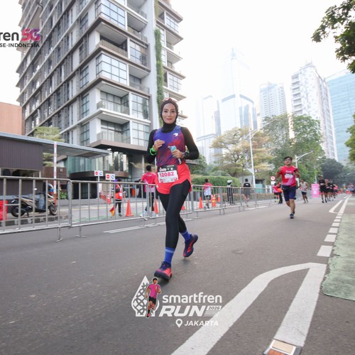 Race photo from SMARTFREN RUN 2026