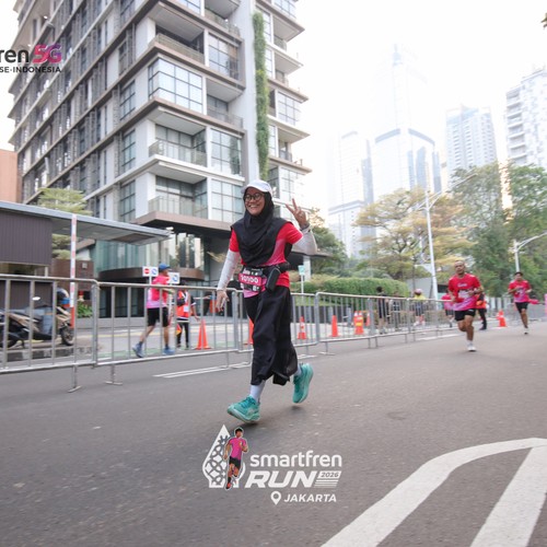 Race photo from SMARTFREN RUN 2026
