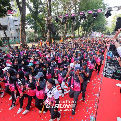 Race photo from SMARTFREN RUN 2026
