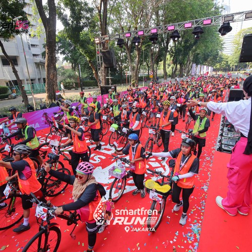 Race photo from SMARTFREN RUN 2026